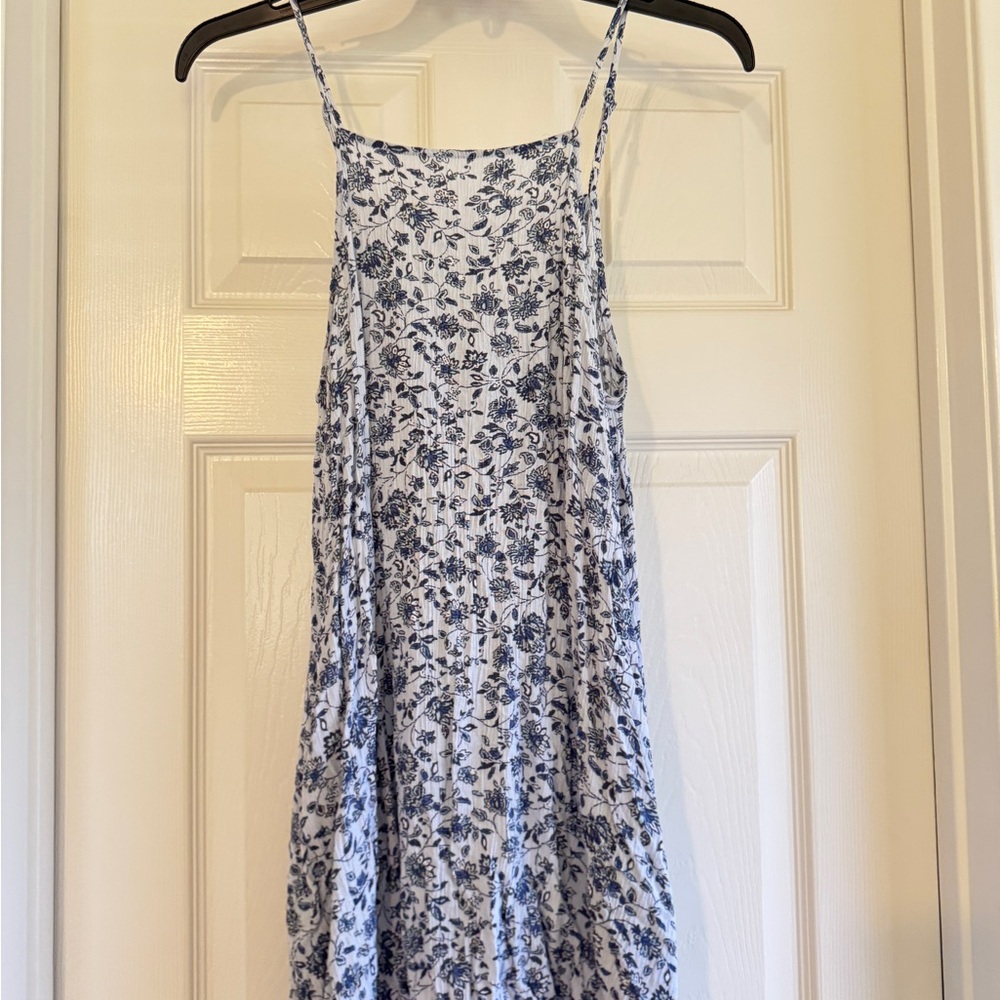 Mimi Chica White and Blue Floral Mini Dress